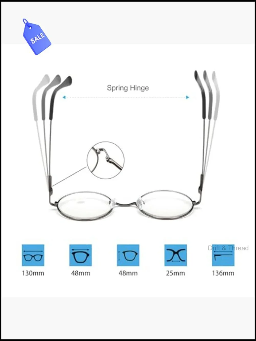 4 Pack Retro Round Reading Glasses with Strap